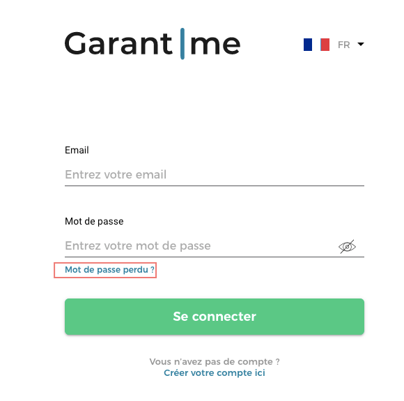 Comment puis-je récupérer mon mot de passe